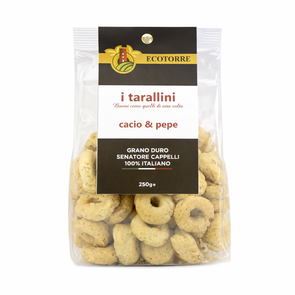 Tarallini cacio e pepe 250gr